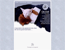 Tablet Screenshot of catclub-sudatlantique.com